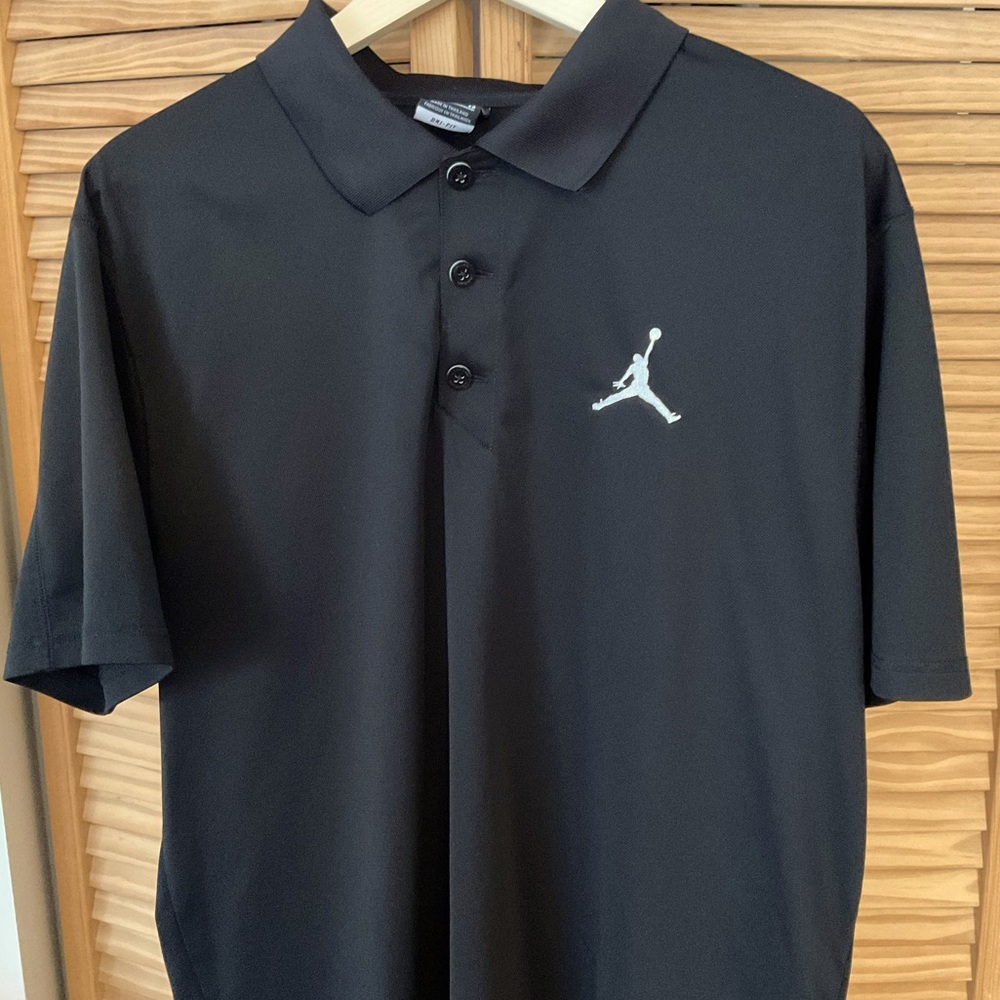 Black Nike Air Jordan Polo